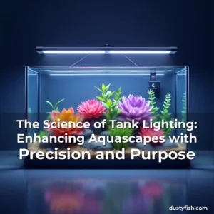 Artistic representation for The Science of Tank Lighting: Enhancing Aquascapes with Precision and Purpose