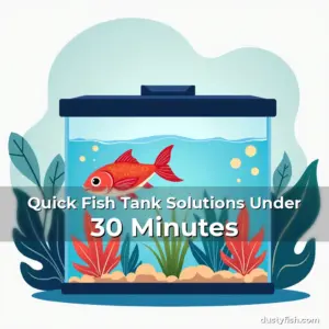 Artistic representation for Quick Fish Tank Solutions Under 30 Minutes