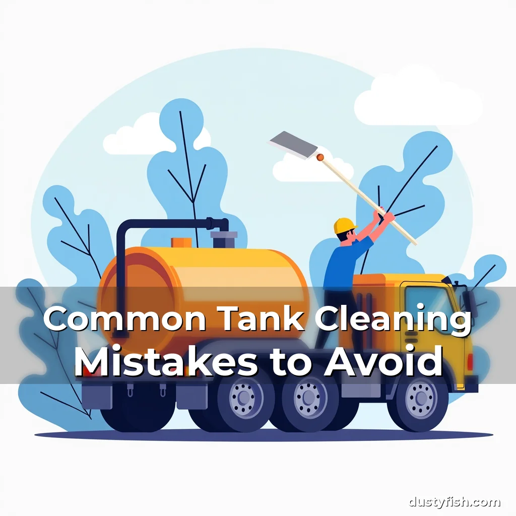 Artistic representation for Common Tank Cleaning Mistakes to Avoid