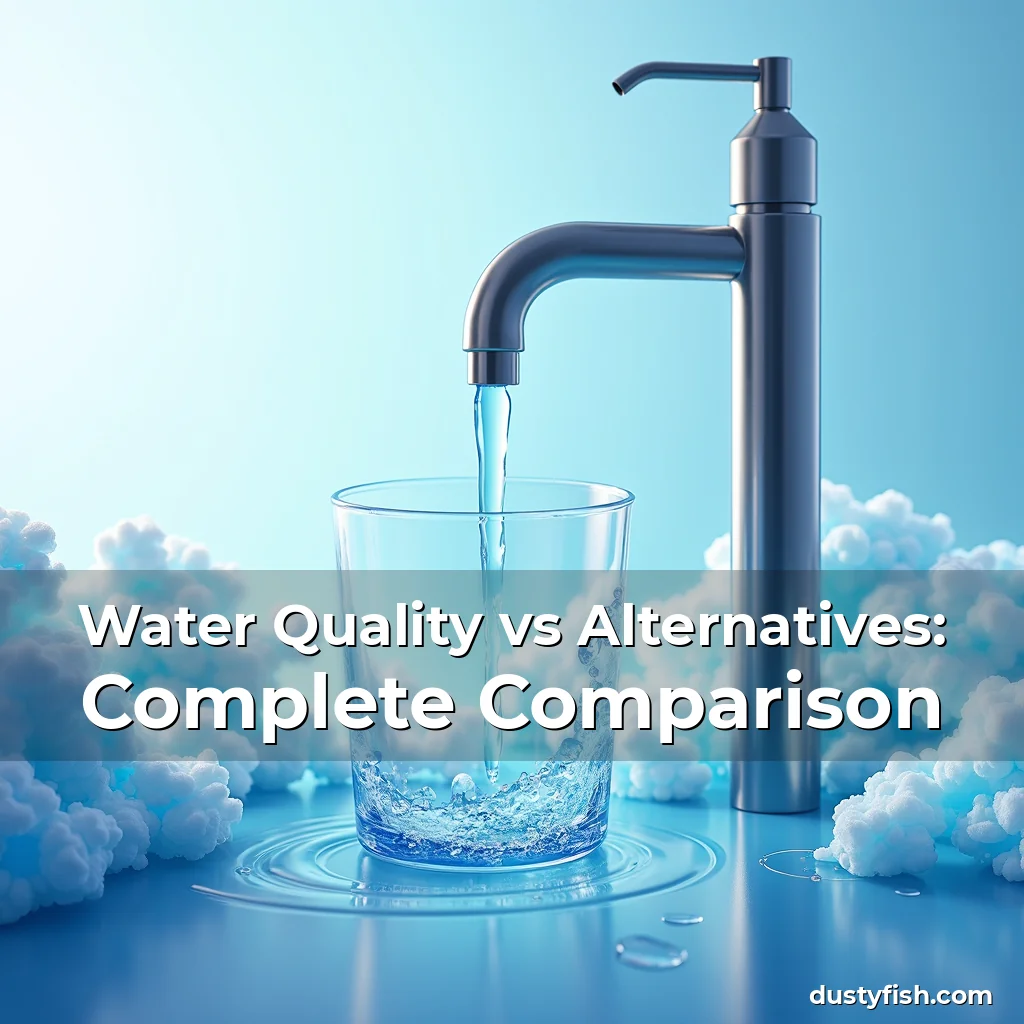 Artistic representation for Water Quality vs Alternatives: Complete Comparison